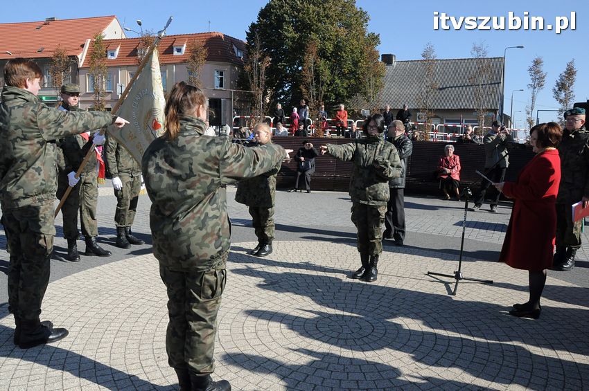 Ślubowanie i przysięga I klasy wojskowej Technik Logistyk z ZSP w Szubinie