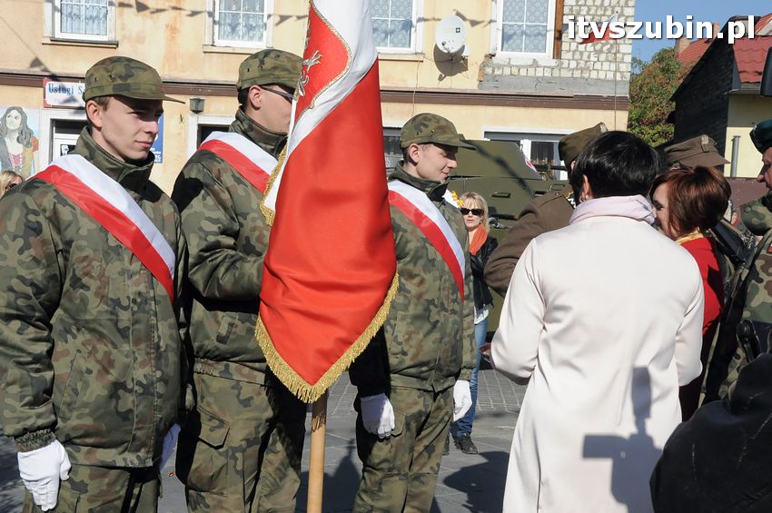 Ślubowanie i przysięga I klasy wojskowej Technik Logistyk z ZSP w Szubinie