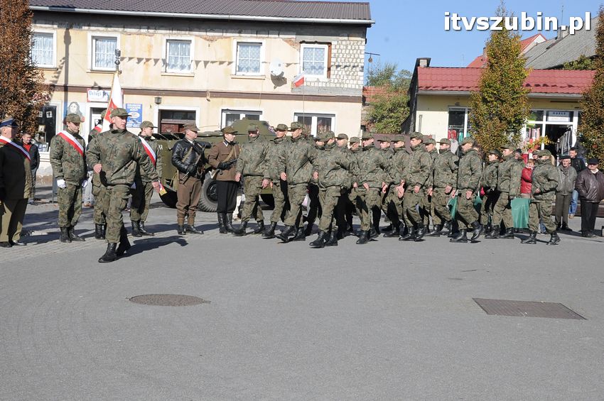 Ślubowanie i przysięga I klasy wojskowej Technik Logistyk z ZSP w Szubinie
