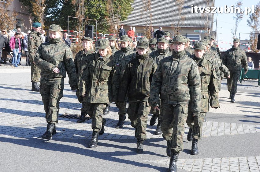 Ślubowanie i przysięga I klasy wojskowej Technik Logistyk z ZSP w Szubinie