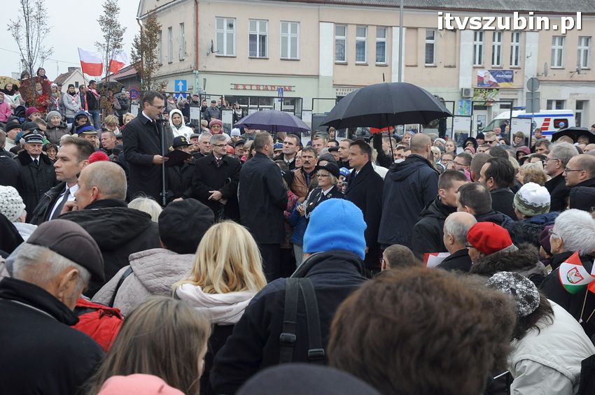 Wizyta Prezydent Rzeczypospolitej Polskiej Andrzeja Dudy w Szubinie