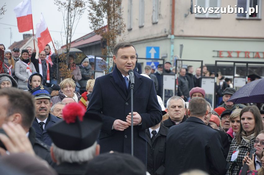 Wizyta Prezydent Rzeczypospolitej Polskiej Andrzeja Dudy w Szubinie