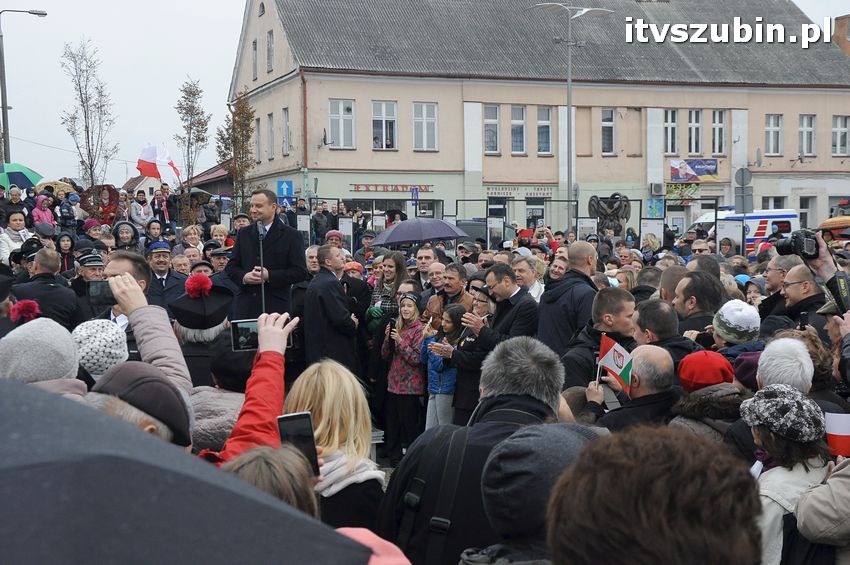 Wizyta Prezydent Rzeczypospolitej Polskiej Andrzeja Dudy w Szubinie