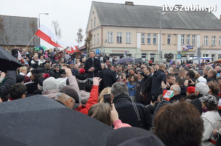 Wizyta Prezydent Rzeczypospolitej Polskiej Andrzeja Dudy w Szubinie