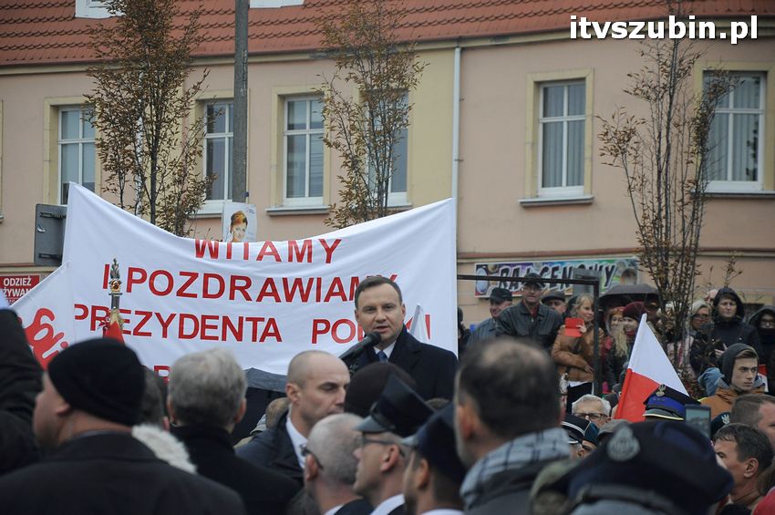Wizyta Prezydent Rzeczypospolitej Polskiej Andrzeja Dudy w Szubinie