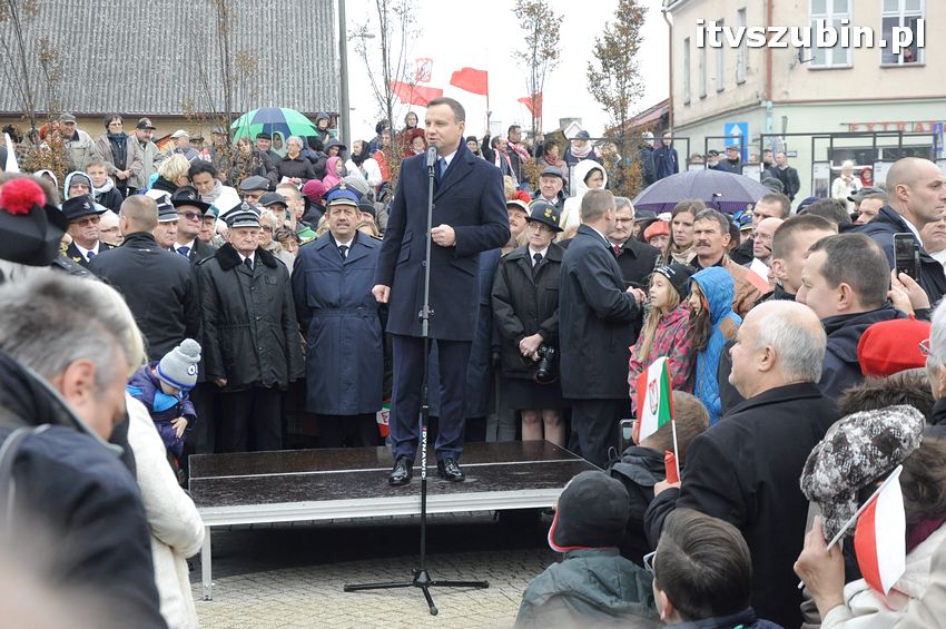 Wizyta Prezydent Rzeczypospolitej Polskiej Andrzeja Dudy w Szubinie