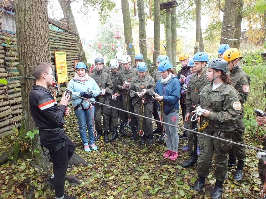 Wycieczka do parku linowego uczniów ZSP w Szubinie