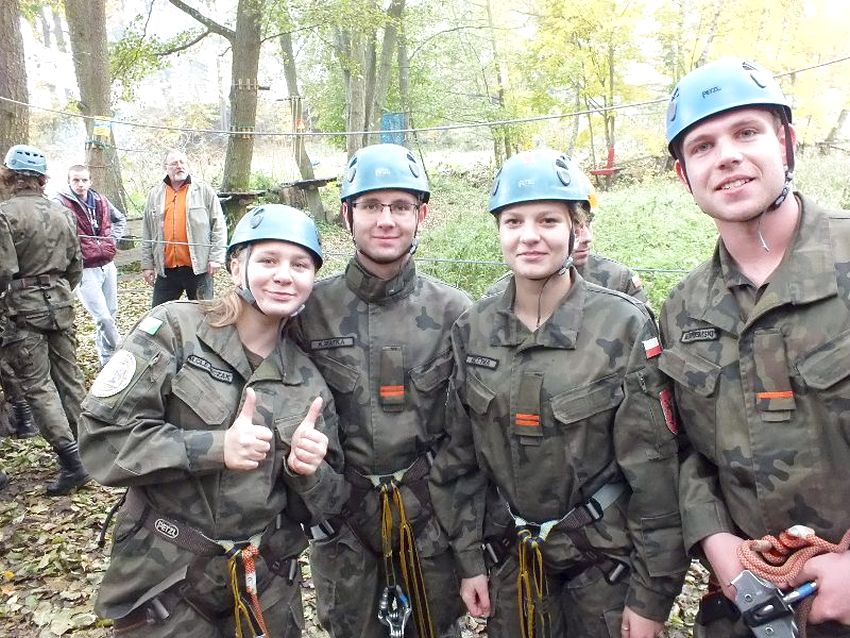 Wycieczka do parku linowego uczniów ZSP w Szubinie