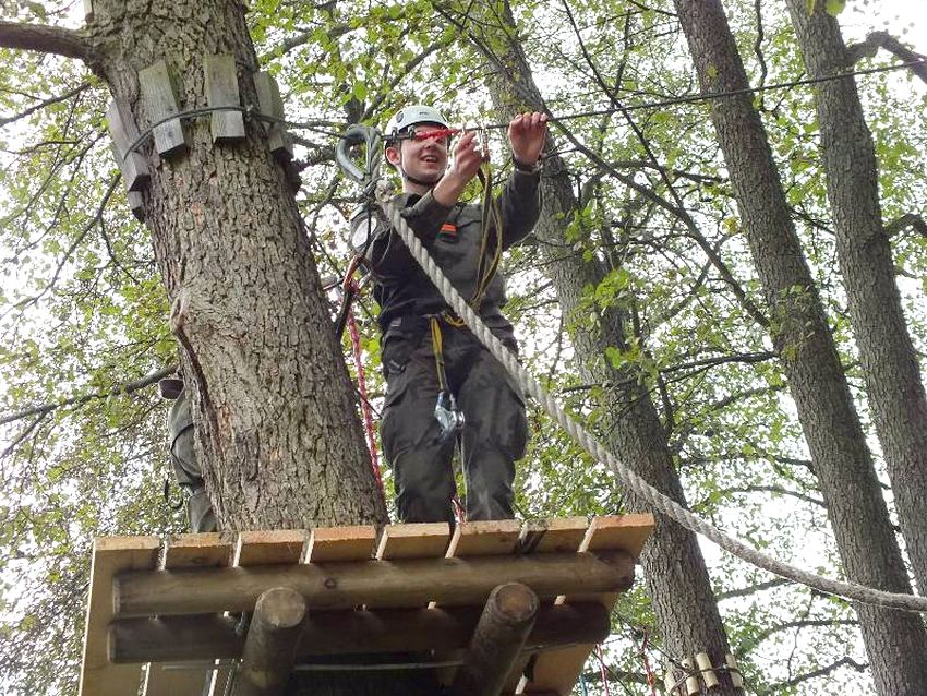 Wycieczka do parku linowego uczniów ZSP w Szubinie