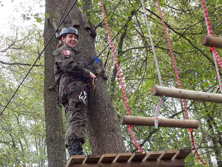 Wycieczka do parku linowego uczniów ZSP w Szubinie
