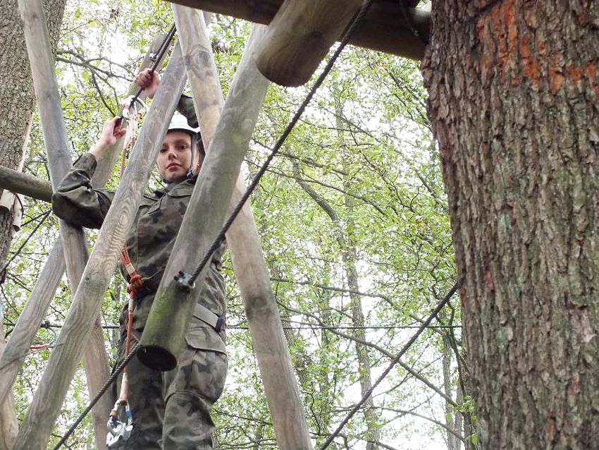 Wycieczka do parku linowego uczniów ZSP w Szubinie
