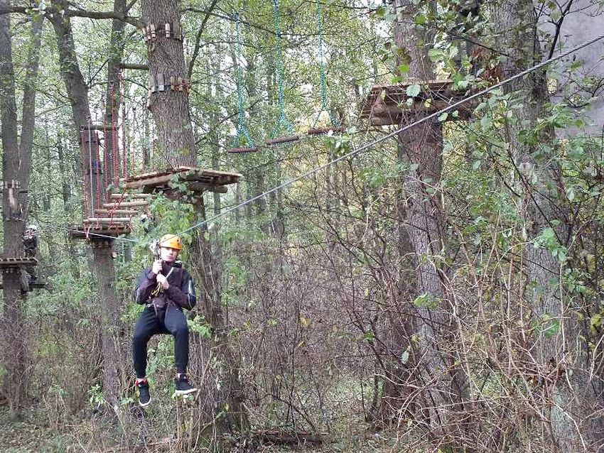 Wycieczka do parku linowego uczniów ZSP w Szubinie