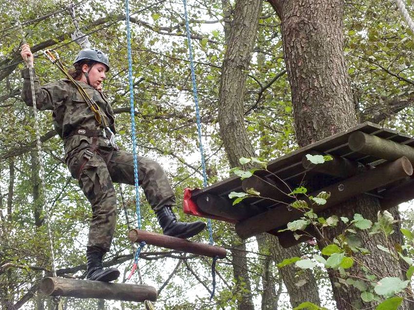 Wycieczka do parku linowego uczniów ZSP w Szubinie