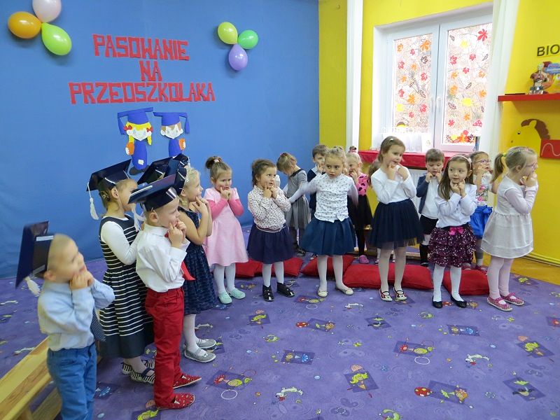 Uroczyste pasowanie w Słoneczku