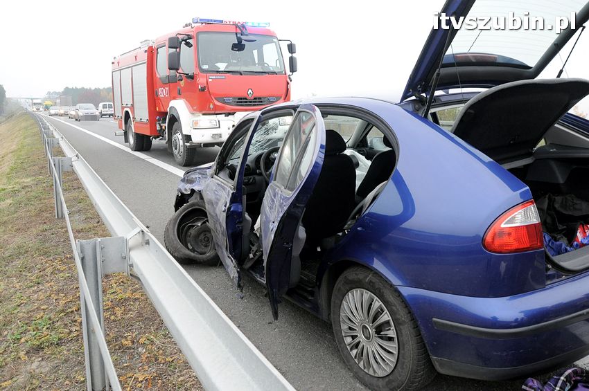 Dwa zdarzenia drogowe w jednej godzinie