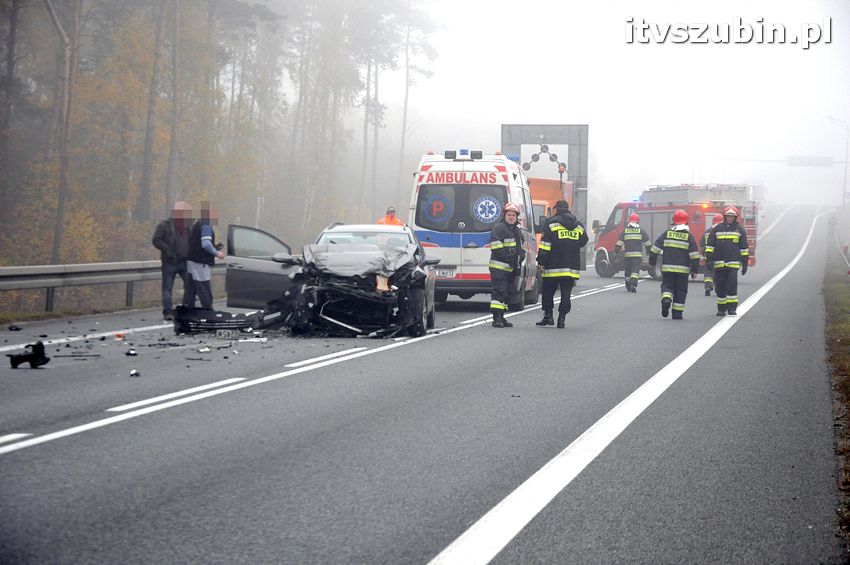 Kolizja na obwodnicy Szubina