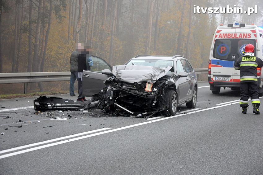 Kolizja na obwodnicy Szubina