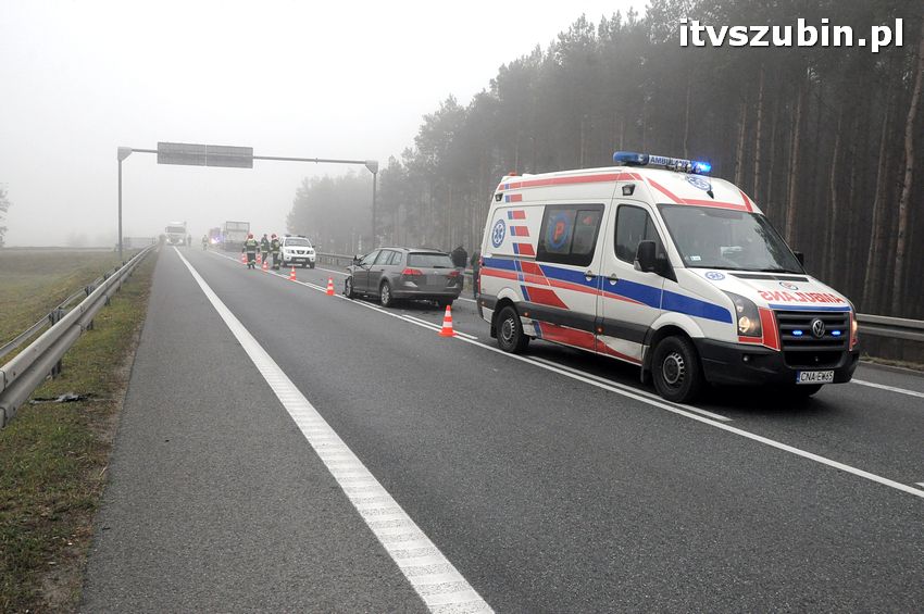 Kolizja na obwodnicy Szubina