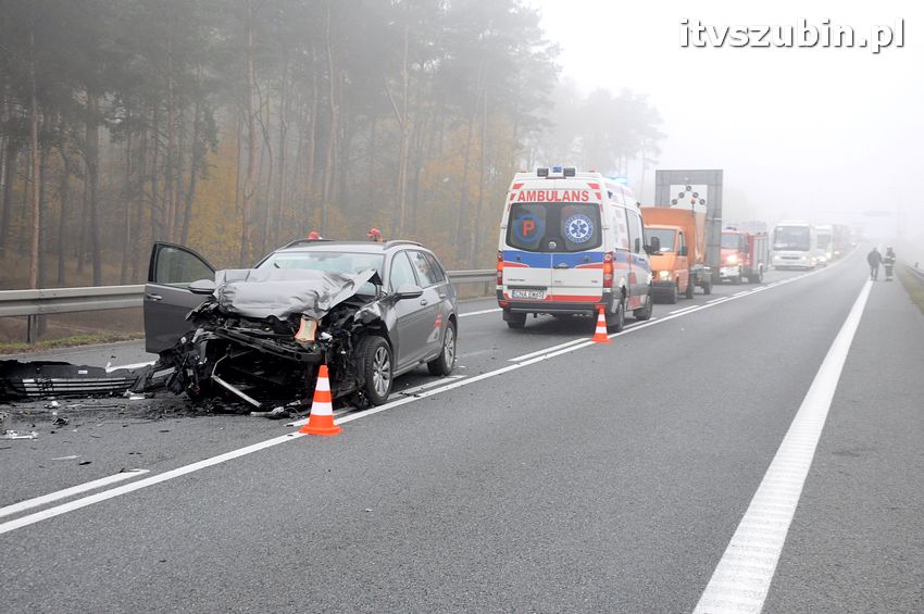 Kolizja na obwodnicy Szubina