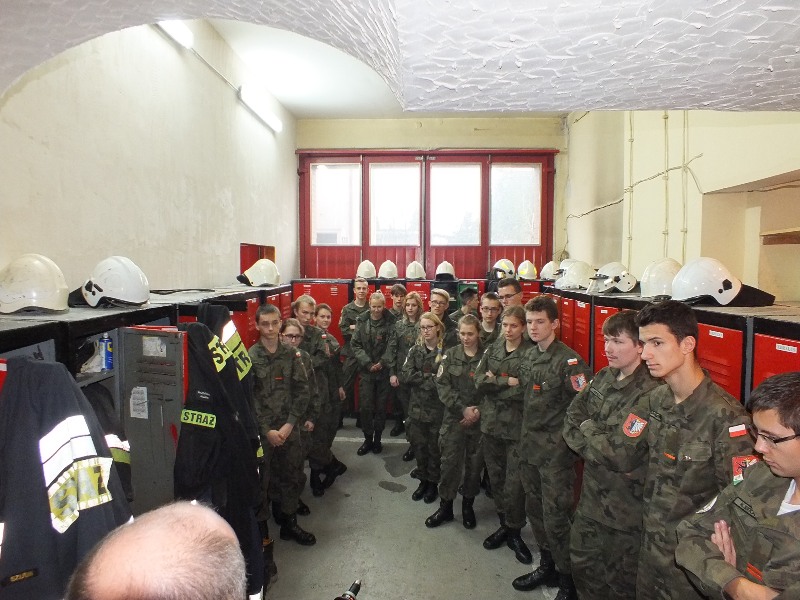 Wizyta uczniów z ZSP w Szubinie w Jednostce OSP w Szubinie
