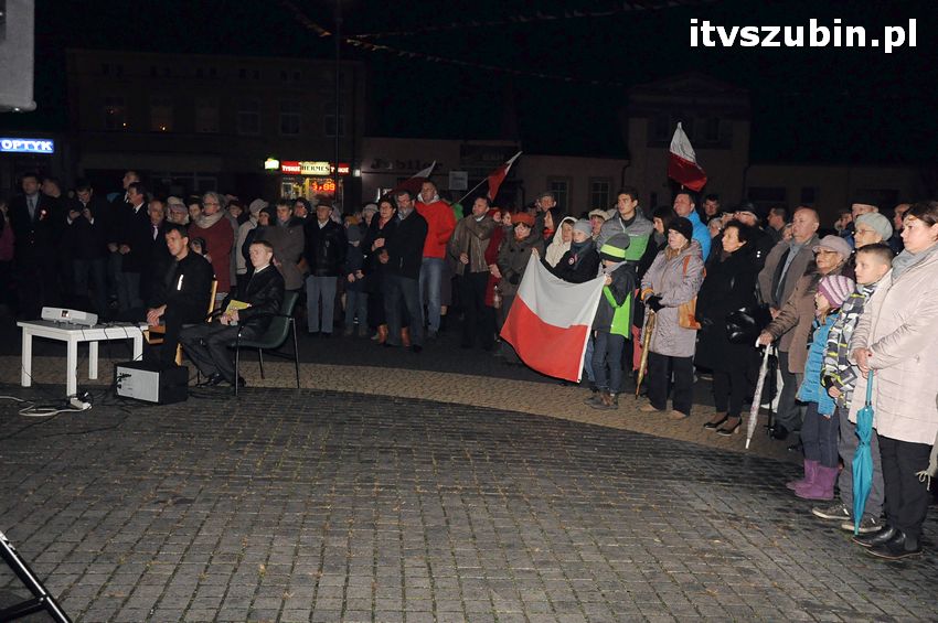 Obchodach Święta Niepodległości w Szubinie