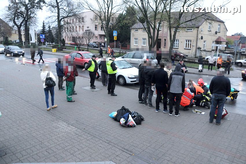 Potrącenie pieszego na pasach