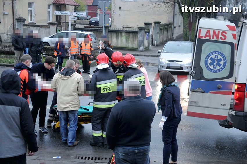 Potrącenie pieszego na pasach