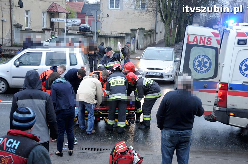 Potrącenie pieszego na pasach