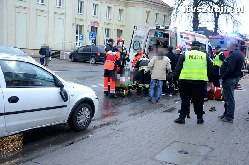 Potrącenie pieszego na pasach