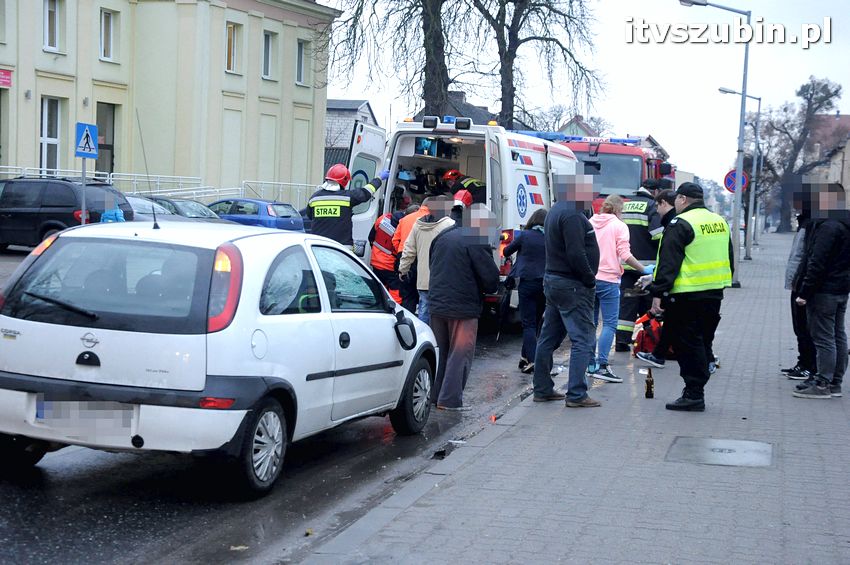 Potrącenie pieszego na pasach