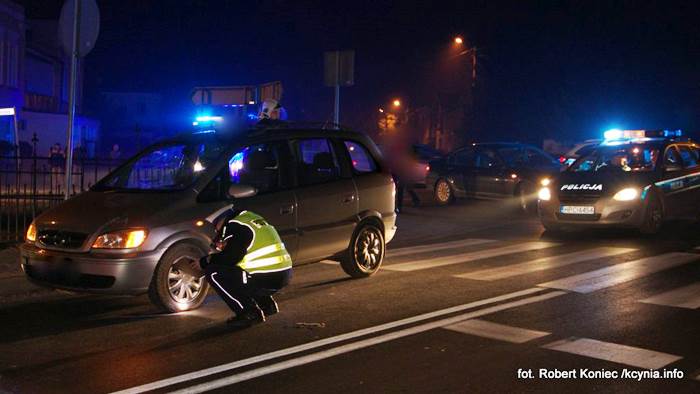 Potrącenie trójki dzieci na przejściu dla pieszych w Kcyni