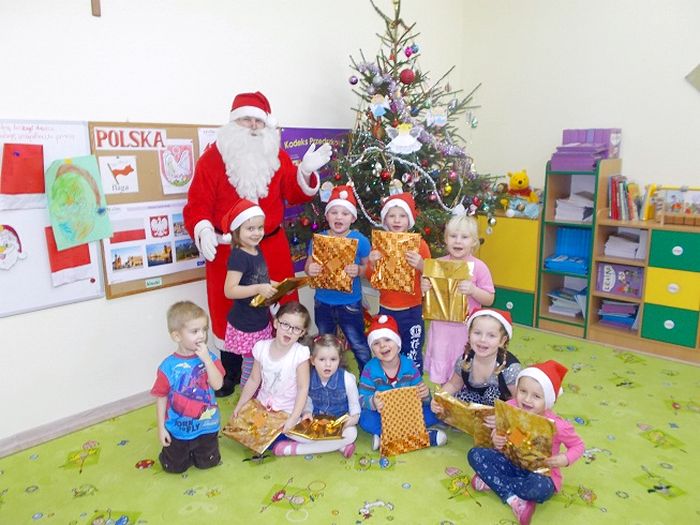 Święty Mikołaj odwiedził dzieci w przedszkolu