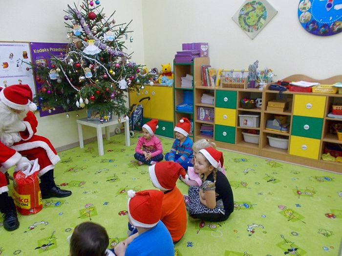 Święty Mikołaj odwiedził dzieci w przedszkolu