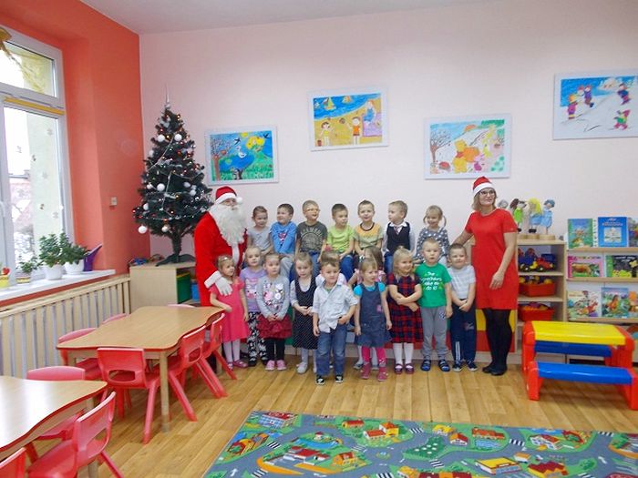 Święty Mikołaj odwiedził dzieci w przedszkolu