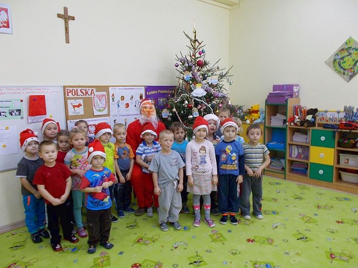 Święty Mikołaj odwiedził dzieci w przedszkolu