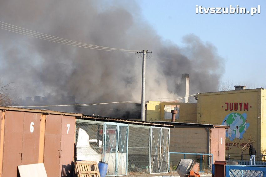 Pożar w budynku stowarzyszenia 