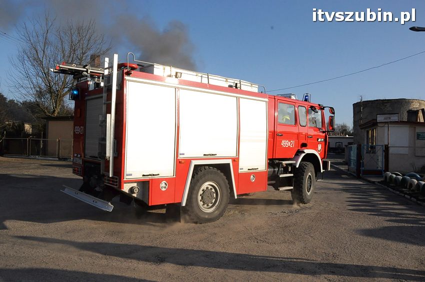 Pożar w budynku stowarzyszenia 