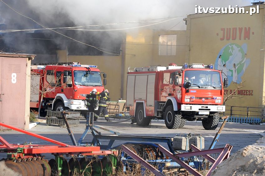 Pożar w budynku stowarzyszenia 
