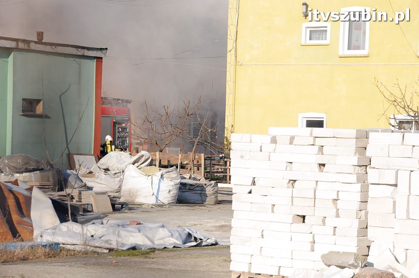 Pożar w budynku stowarzyszenia 