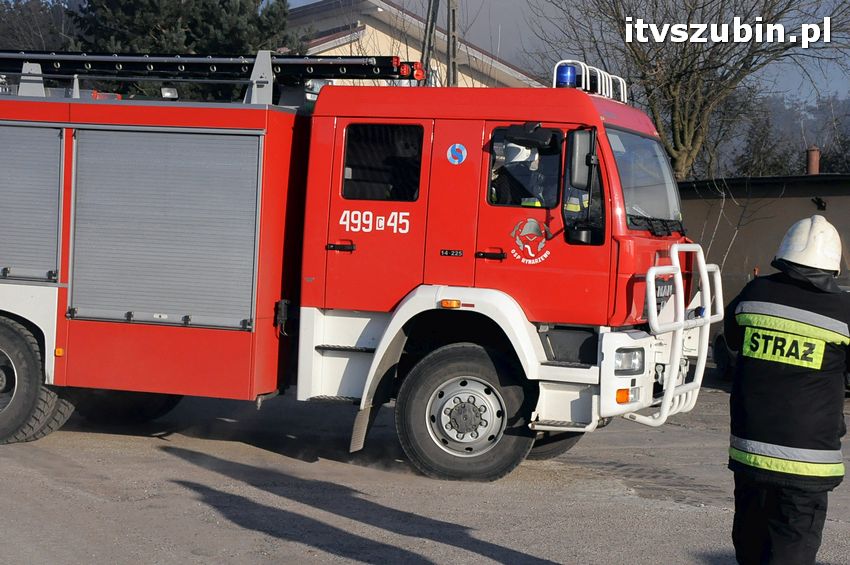Pożar w budynku stowarzyszenia 