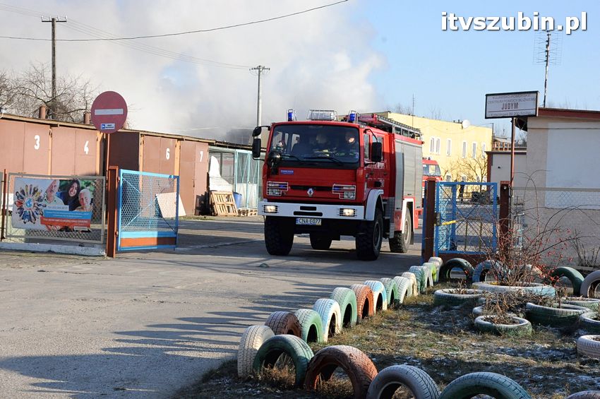Pożar w budynku stowarzyszenia 