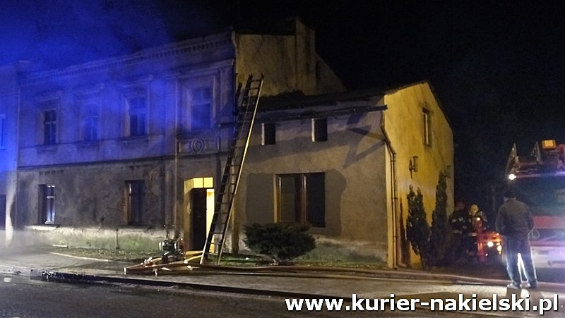 Pożar kamienicy w Sadkach