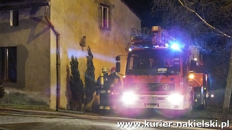 Pożar kamienicy w Sadkach