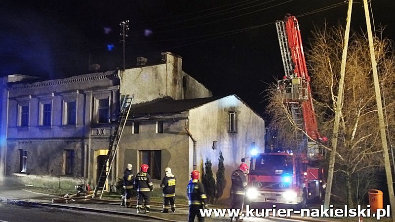 Pożar kamienicy w Sadkach