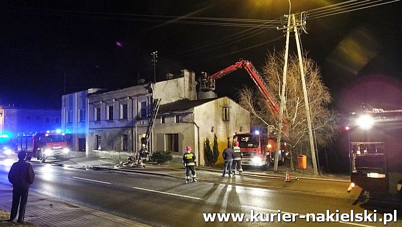 Pożar kamienicy w Sadkach