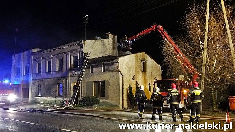 Pożar kamienicy w Sadkach