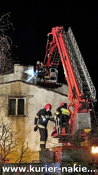 Pożar kamienicy w Sadkach