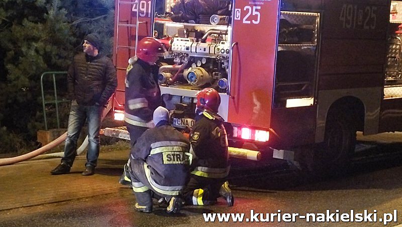 Pożar kamienicy w Sadkach