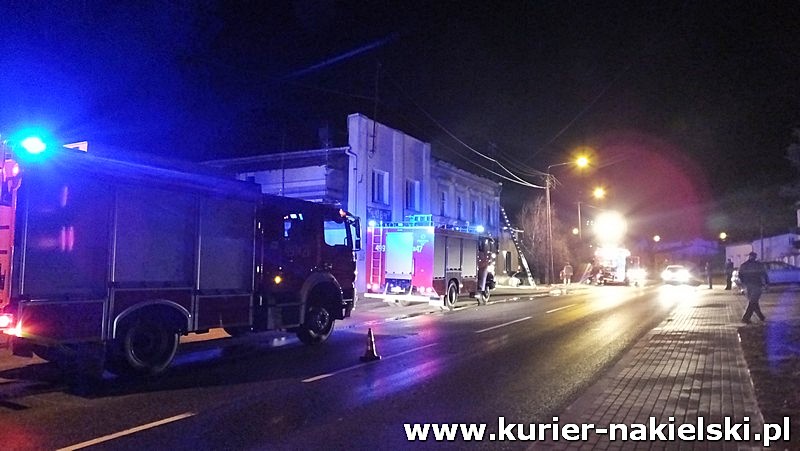 Pożar kamienicy w Sadkach