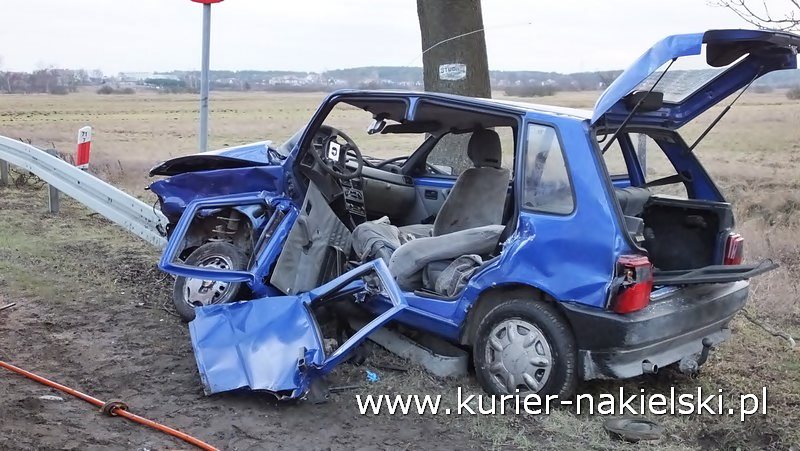 Wypadek na Poznańskiej w Nakle nad Notecią